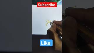 #Requested Jeeva name very easy signature. Subscribe my YouTube channel and like. Comment your name.