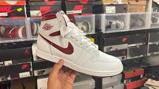 JORDAN 1 HI ‘85 BURGUNDY METALLIC EARLY REVIEW & ON FEET