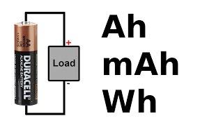  Battery amp-hour, watt-hour and C rating tutorial