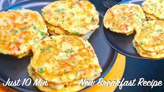 Quick Uttapam For Breakfast | Breakfast with Rice Flakes | Breakfast Recipes | Breakfast in 10 min