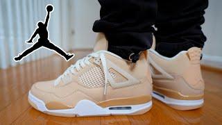 JORDAN 4 "SHIMMER" REVIEW & ON FEET (WORTH BUYING ??)