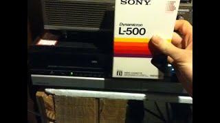 Betamax spool recorded with a VHS Signal and put into a VHS Body (Betamax on a VCR Part 1)