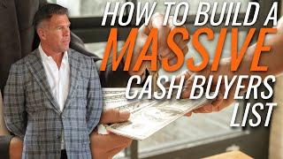 How to Build a MASSIVE Cash Buyers List | Sean Terry