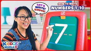 How to Write Numbers 1-10 and Learning Basic Counting for Kiddos