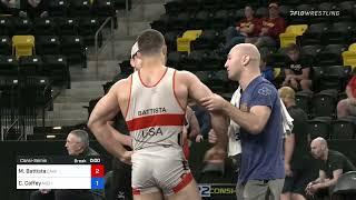 92 Kg Consolation - Michael Battista, Cavalier Wrestling Club Vs Cameron Caffey, Michigan Wrestlin