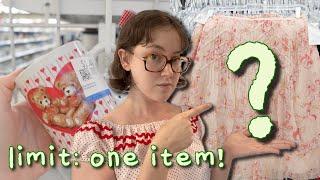 Thrift with me but I can only buy 1 thing  cottagecore, y2k, aesthetic shopping vlog/haul