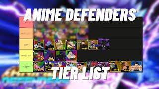 Anime Defenders Update 3 tier list - The BEST Units this update!