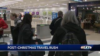 Travelers at Louisville airport able to move through quickly day after Christmas