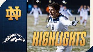 10-Men Irish Advance To NCAA Quarterfinals | Highlights v Western Michigan | Notre Dame Men's Soccer