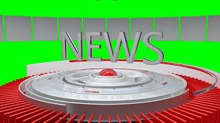 3D news intro no copyright GREEN SCREEN free download video background + sound effect