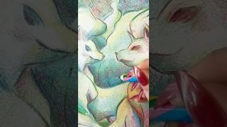 DIBUJO un POKÉMONcon un lápiz de 4 COLORES 🟡🟢 (LO PEOR) #pokemon #dibujo