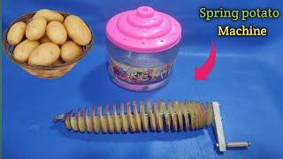 How to Make Potato twister at Home !! Spring Potato !! Spring potato Machine @TMMakers