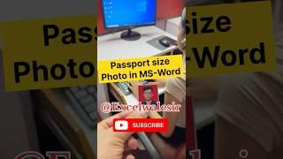 Passport Size Photo in MS-Word #excelwalesir #mswordtricks #computertips #ytshorts #training #msword
