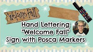 Hand Lettering Sign with Posca Markers (in Real Time) || Country Charm by Tracy