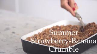 Strawberry-Banana Crumble by Deliciously Ella