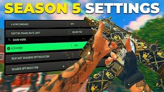 BEST Warzone Season 5 Graphics Settings  (CHANGE THIS NEW SETTING) PS4, PS5, Xbox, PC Settings