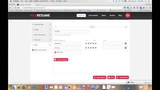 KickResume Tutorial