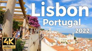 Lisbon 2022, Portugal Walking Tour (4k Ultra HD 60fps) - With Captions