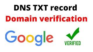 How to Verify Your Domain on Google Search Console in 2020 | dns txt record google-site-verification