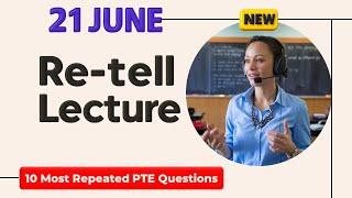 Retell Lecture PTE SPEAKING - JUNE 2025 - The Ultimate FREE Guide
