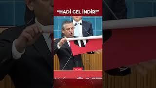 Özgür Özel TBMM'de "FREE IMAMOGLU" pankartı açtı: Hadi gel indir!