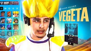 VEGETA LANCE UNE RANKED SUR VALORANT.. (je m'améliore en cosplay)