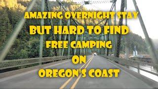 Amazing Overnight Stay But Hard To Find Free Camping On Oregon's Coast