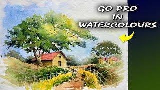  Best Landscape Painting for Beginners | Watercolor | Watercolour