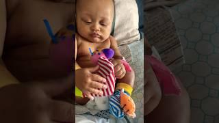 I don’t think he’s listening to Gracie‘s corner anymore #gracecorner #newbornbaby #funny #shorts