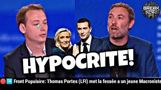 ️Front Populaire: Thomas Portes met la fessée à un macroniste