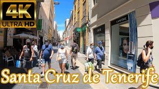 TENERIFE | Calle Castillo & Plaza España [Santa Cruz de Tenerife] 25ºC May 2021 | Walking Tour [4K]