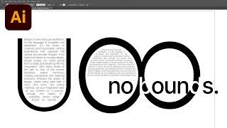 Create a custom shape text area in Adobe Illustrator