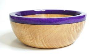 Woodturning | The Amethyst Maple Bowl