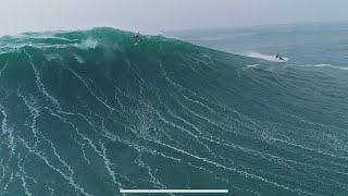 Lucas Chumbo lands perfect 360 on a 50 foot wave