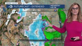 Hot weather returns Sunday, increasing chances for snow on Christmas