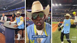 Deion Sanders Special Message for Fans after Coach Prime's NL Team Wins MLB Celebrity Softball Game