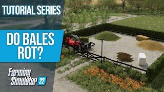 Will Bales ROT with SEASONS in FS22? | Farming Simulator 22 | Tutorial Series