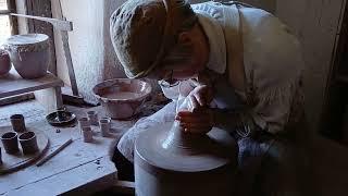 Making pottery at Old Salem