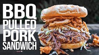 The Best (Slow Cooker) BBQ Pulled Pork Sandwich | SAM THE COOKING GUY 4K