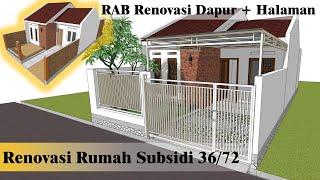 Renovasi rumah subsidi type 36/72 + RAB