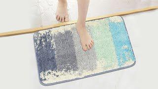 HOKIPO Microfiber Bath Rugs Mats for Bathroom | Online Bathroom Mats in India | Door Mats