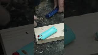 How To Make Fire With A Broken LighterPt. 1.(see description) #survival #camping #fire #bushcraft