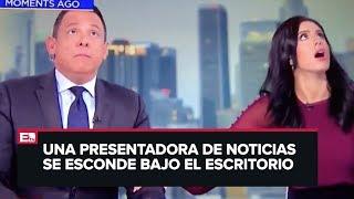 Pánico en un set de noticias en California por sismo de 7.1