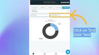 How to use  Inventory  button in  Dashboards  tab in PROFITIZE