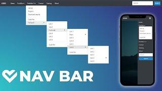 Reponsive Navigation Bar Tutorial using HTML CSS JS [ULTIMATE GUIDE]