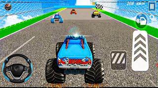 Monster Truck Stunt Racing 2024-Mega Ramp Car Stunt Master Simulator-gadi game -Android Gameplay #52