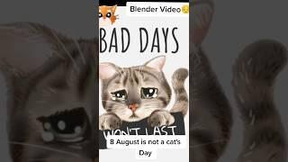 cat in blender real video full video #cat #blender #viral