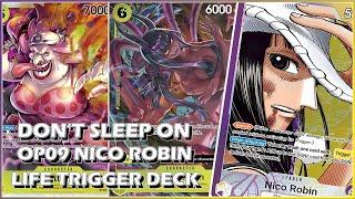 NICO ROBIN | DON'T SLEEP ON ROBIN, LIFE TRIGGER DECK | BUILD & GAMEPLAY | OP09 | OPTCG