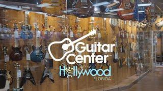 Visitando a Guitar Center de Hollywood na Florida