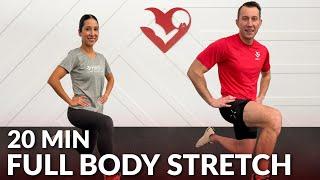 20 Min Full Body Stretch - Stretching Exercises for Beginners & INTMD for Flexibility After Workout